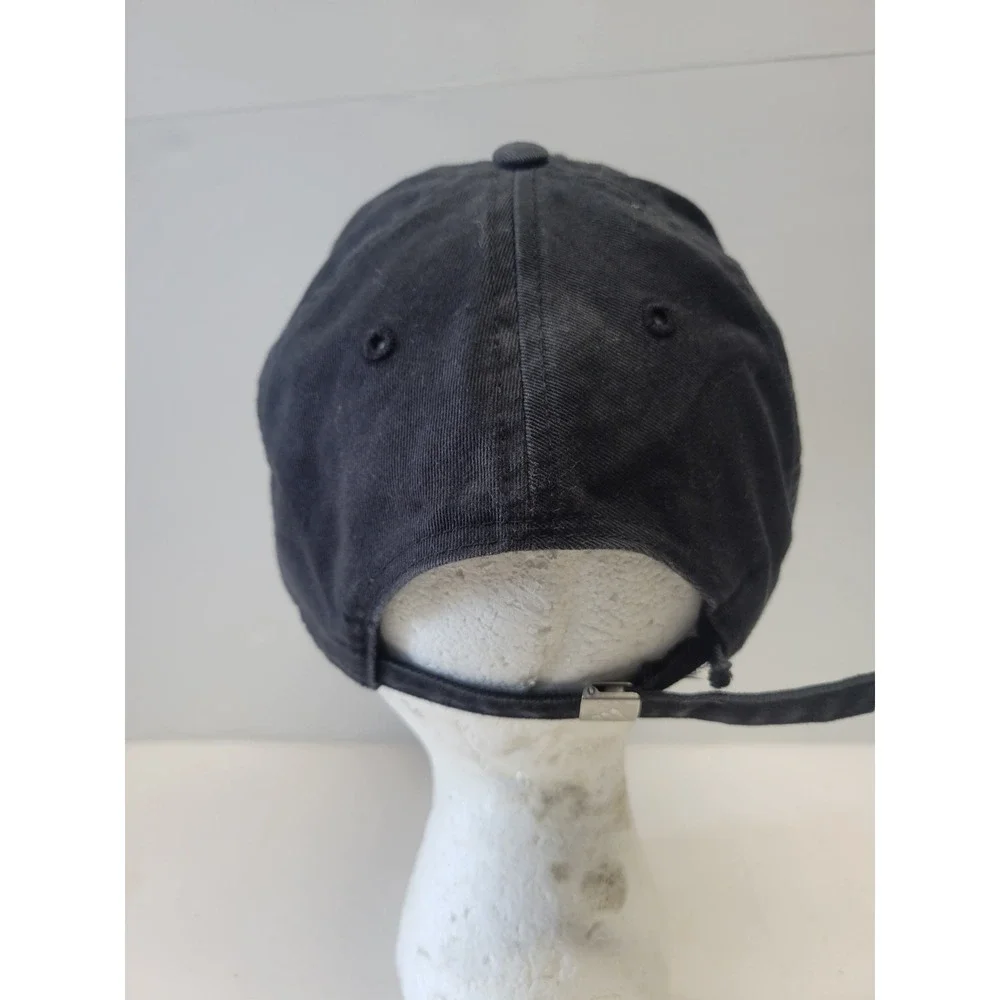 Adidas vtg Baseball Cap‎ Dad Hat Black Embroidered Logo Adjustable Strap